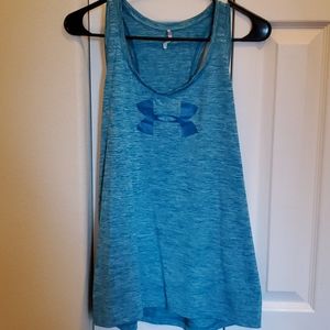 Size Large blue Under Armour tank. EUC.